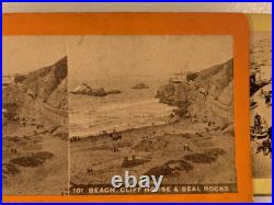 (10) Cliff House San Francisco California Stereoview Photos Seal Rocks