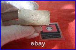 10 Oz Vintage Silverfarm Old Poured Silver Rare Art Bar San Francisco California