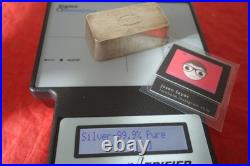 10 Oz Vintage Silverfarm Old Poured Silver Rare Art Bar San Francisco California