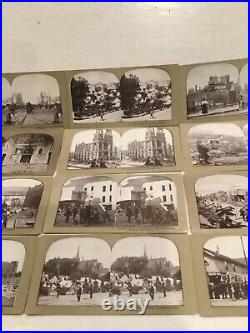 12 Griffith Stereoview Cards 1906 San Francisco California Earthquake
