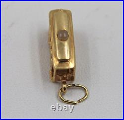 14K Yellow Gold San Francisco California Cable Car Trolley Stanhope Charm 3gm