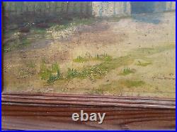 1800's Historical Painting. Mission San Francisco De Asis California Signed