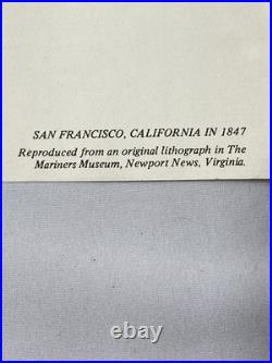 1846-47' San Francisco, CA- Color Map Drawn Reproduction Lithograph-18x18