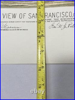 1846-47' San Francisco, CA- Color Map Drawn Reproduction Lithograph-18x18