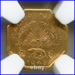 1849 California Gold Token 1/4 13 Stars / NGC MS66 Top Pop! Finest Known