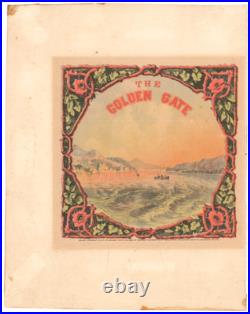 1855 Hardgrove View of the Golden Gate, San Francisco, Earliest American View