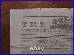 1855 The Golden Era Newspaper San Francisco CA California Gold Rush Mormons