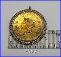 1855 Wass Molitor & Co. San Francisco California 50 Dollars Medallion B3089
