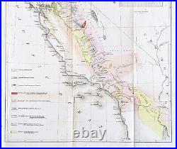 1857 California Map Geological William Blake San Francisco Oakland San Diego