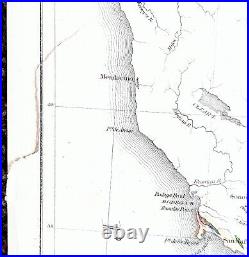 1857 California Map Geological William Blake San Francisco Oakland San Diego