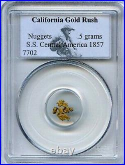 1857 S. S. Central America California Gold Rush Nuggets PCGS/Collectors Universe