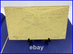 1858 San Francisco CA Dbl Rate Cover to Mass Perforated 10c Green Pair Steamship