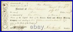 1864 CALIFORNIA San Francisco Civil War Mining Obsolete Banknote Currency, PCGS