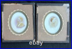 1866 Pair Opalotype Portraits San Francisco California Militia & National Guard