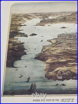 1868 San Francisco, CA- Color Map Drawn Reproduction Lithograph-23x35