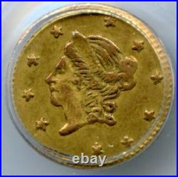 1870 50C California Fractional Gold / BG-1010 PCGS MS62 BASS / Territorial Gold