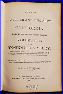 1870 J M Hutchings Guide Yosemite Valley California US National Park Lake Tahoe