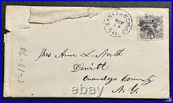 1870 San Francisco California Cover To Dewitt Onondaga County New York