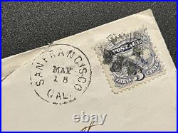 1870 San Francisco California Cover To Dewitt Onondaga County New York