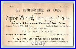 1870's California Silk Manufacturing Co San Francisco Thread Trading Card P74
