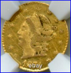 1871 Rd Lib G25C California Fractional Gold / BG-813 NGC