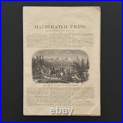 1873. San Francisco ILLUSTRATED PRESS. California Magazine. First Issue