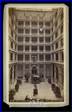 1876 Carleton Watkins View of Court Palace Hotel, San Francisco, Taber Mount