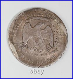 1877 S Silver Trade Dollar $1 San Francisco Mint Damaged