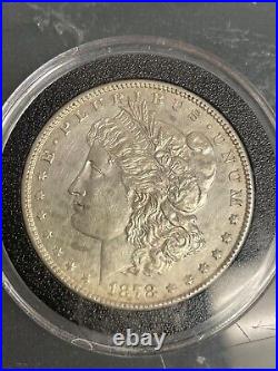 1878 S Morgan Dollar Uncirculated Minted San Francisco California Good Luster
