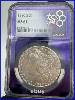 1880 San Francisco Morgan Silver Dollar Ms 67 NGC