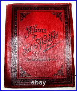 1880s Souvenir Album of Sutro Heights SanFrancisco Fold-out Book w AlbumenPhotos
