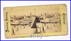 1880s The City Front Broadway Wharf, San Francisco CA California RA6-38