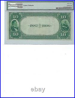 1882 $10 National Bank Note FR545 CH5105 San Francisco California PMG 35 VF DB