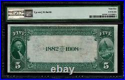 1882 $5 Wells Fargo Nevada NB of San Francisco California PMG 35 Fr. 537 CH#5105