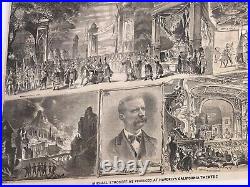1882 San Francisco Britton & Rey Haverly's California Theatre Framed Litho