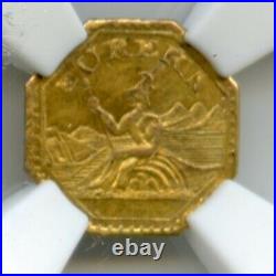 1884 Arms of California Gold Wreath #2 / NGC MS64 POP 1/0