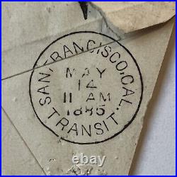 1885 Fancy Cancel West Berkeley California Cover San Francisco Transit Backstamp