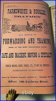 1887 San Francisco Directory Langley's Bay Area California Business Personal Ads
