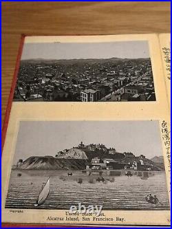1887 Souvenir San Francisco California Panorama Chinese Town Masonic Baldwin RRR
