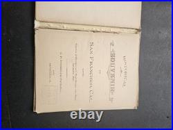 1888 San Francisco Ca Historical Souvenir Hard Book C. P. Heininger 30 Pages