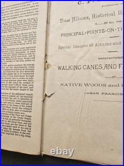 1888 San Francisco Ca Historical Souvenir Hard Book C. P. Heininger 30 Pages