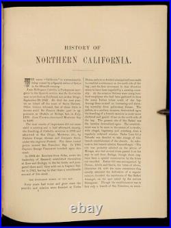 1891 CALIFORNIA 1st ed History Sacramento San Francisco Gold Mining BEAUTIFUL