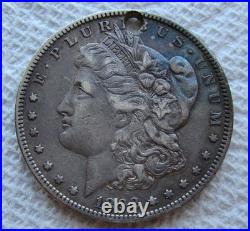 1892-S $1 Morgan Silver Dollar Rare Key Date San Francisco Mint XF Holed 1892-S $1 Morgan Silver Dollar Rare Key Date San Francisco Mint XF Holed