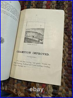 1893 California Powder Works Hercules Powder Mining Dynamite San Francisco Ca