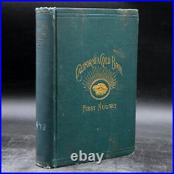 1893 antique CALIFORNIA GOLD BOOK First Nugget Its Discovery Rush Miners VRARE