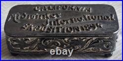 1894 California Mid-Winter Int'l Expo Metal Case with Lid San Francisco, CA