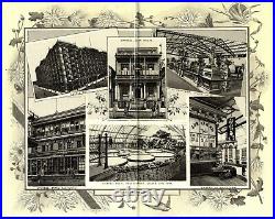1894 San Francisco California Midwinter Fair 15-panel Accordian View Photo Album