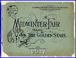 1894 San Francisco California Midwinter Fairlarge Colored Art Views H. S Crocker