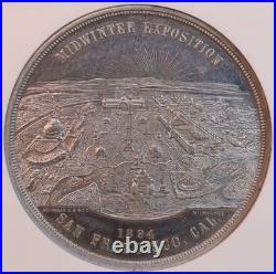 1894 San Francisco Facts, California Expo So-Called Dollar NGC MS61 PL! HK-255
