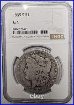 1895 S San Francisco Mint Morgan Silver Dollar $1 NGC G 4